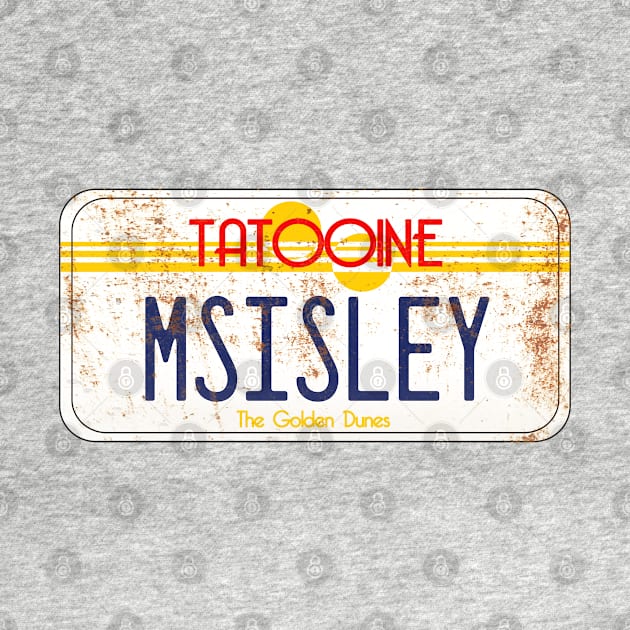 Tatooine License Plate by Meat Beat